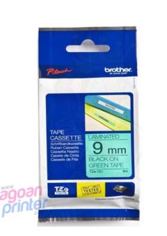 Brother Tape Tze-721 9mm Black on Green