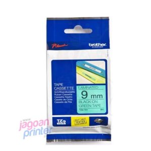 Brother Tape Tze-721 9mm Black on Green