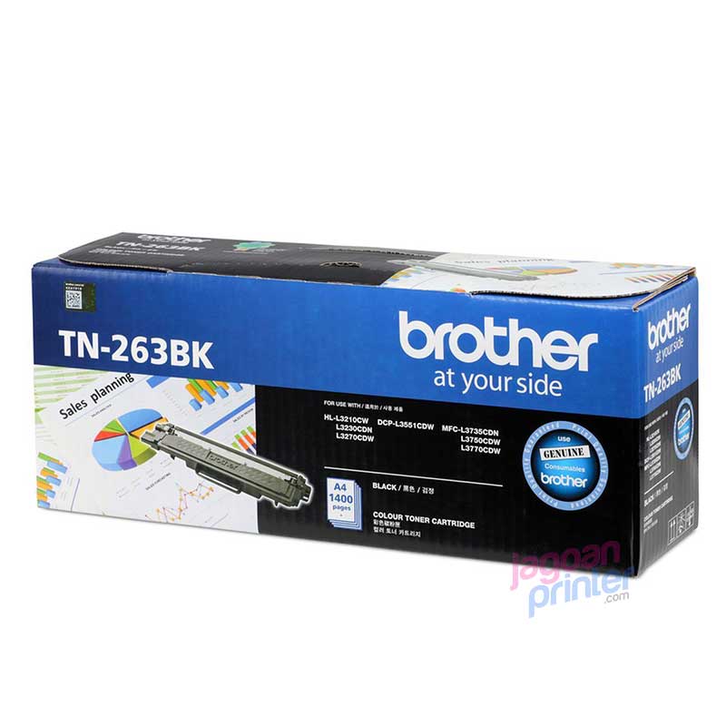 Jual Beli Toner Brother TN-263BK Murah, Garansi - JagoanPrinter.com