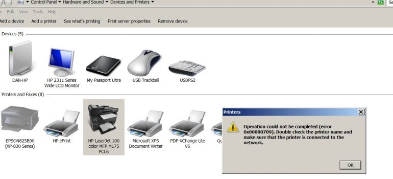 Cara Mengatasi Printer Error 0x00000709 atau Can’t Set As Default Printer