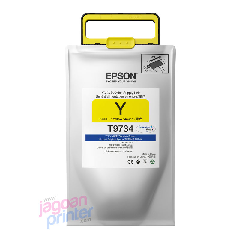 jual harga cartridge epson T9734 yellow original