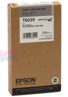 jual harga cartridge epson T6039 light Black original