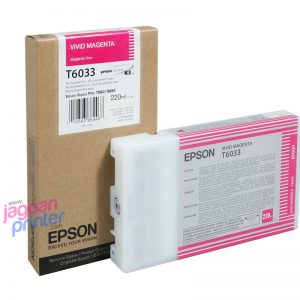 jual harga cartridge epson T6033 Vivid Magenta asli