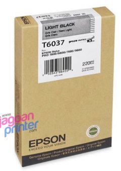 jual harga cartridge epson T6037 Light Black original asli