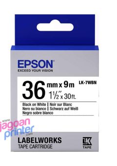 jual harga Epson LabelWorks 36mm For LW-1000P LK-7WBN