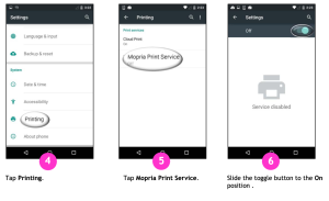 Mencetak wireless menggunakan printer morpia 2
